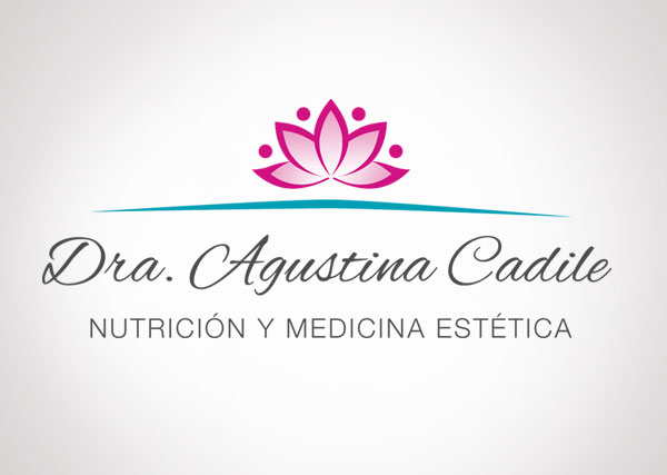 Agustina Cadile. Logo y folleto