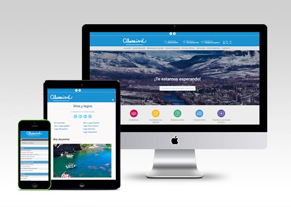 Municipalidad de Aluminé. Diseño Web Responsive.