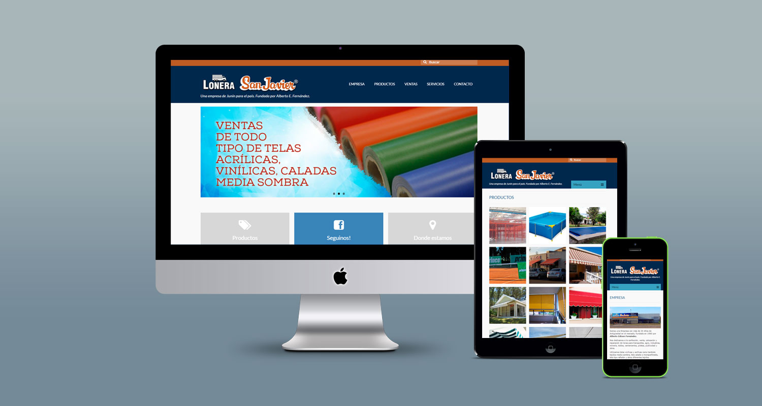 Lonera San Javier. Diseño y programación web responsive en Wordpress
